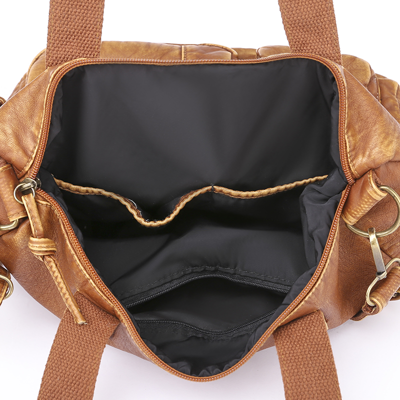 Bolsos Vintage de exclusivo para mujer, bolso Retro de gran capacidad, bandolera de hombro a la