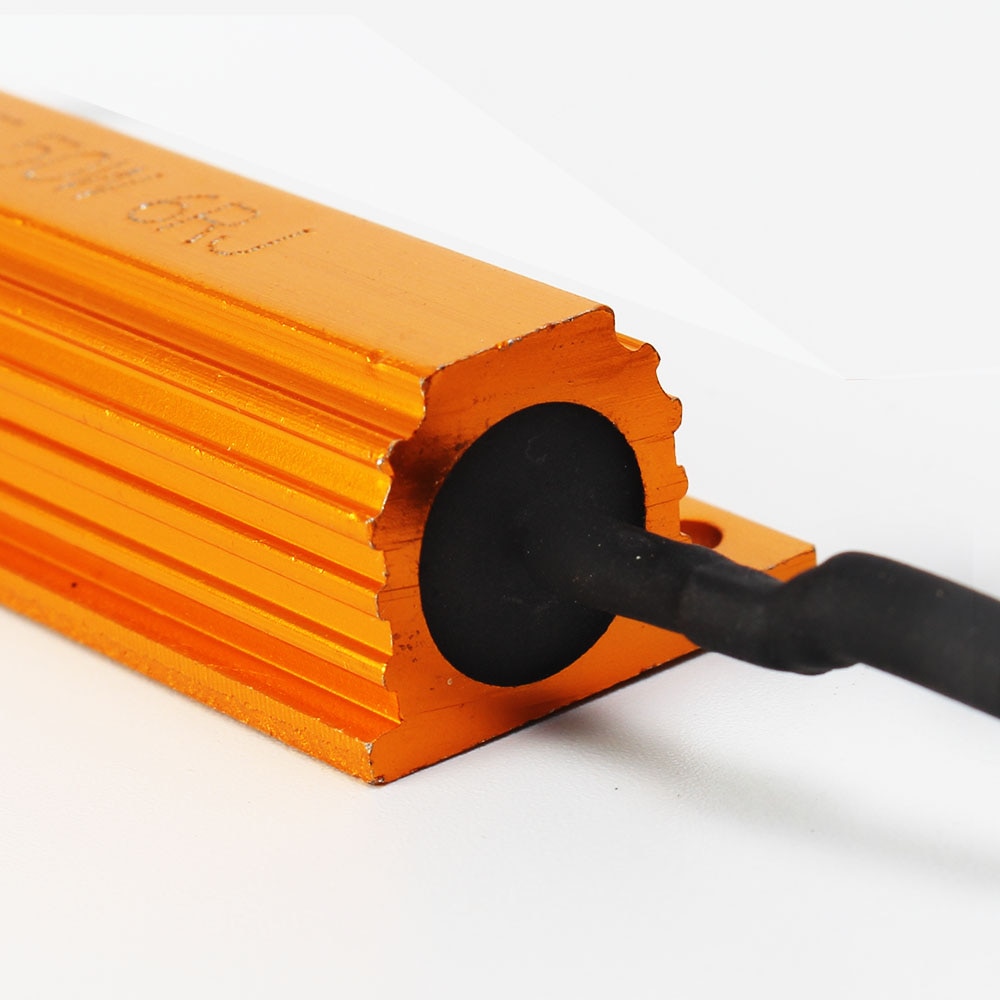 2PCS T 50W 6RJ Headlight Load Resistor LED Canbus Car Fog Lamps Light Decoder Error