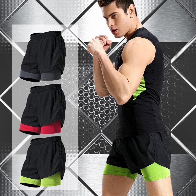 Queshark quick dry løbeshorts anti-sved elastik træning fitness yoga sport korte bukser gym crossfit sweat shorts m -4xl