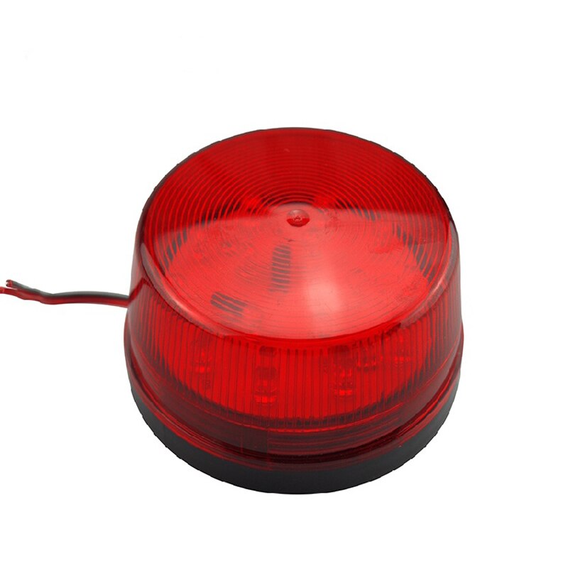 Mini Red Strobe Siren Indoor Outdoor Wired Alarm Siren with Strobe flash light 12V DC 24V 220V For Alarm System