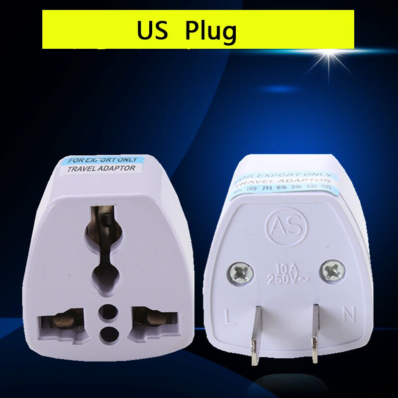 1 stücke Universal- Stecker Adapter Internationalen 3-Stift Energie Stecker Adapter Konvertieren EU/GE/uns/AU /UK Stecker AC100 ~ 250V 10A Steckdose