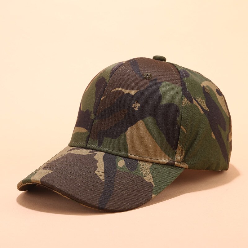 Baseball Cap Camouflage Adjustable Unisex Baseball Cap Sports Tennis Street Sun Hat: Army Green