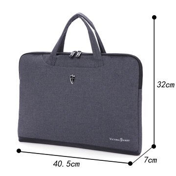 Victoriatourist Laptop Tas 14 "15.6" Mannen Vrouwen Business Handtas Stijlvolle Aktetas Lichtgewicht Draagbare Messenger Bag: V7015-Grey (M)