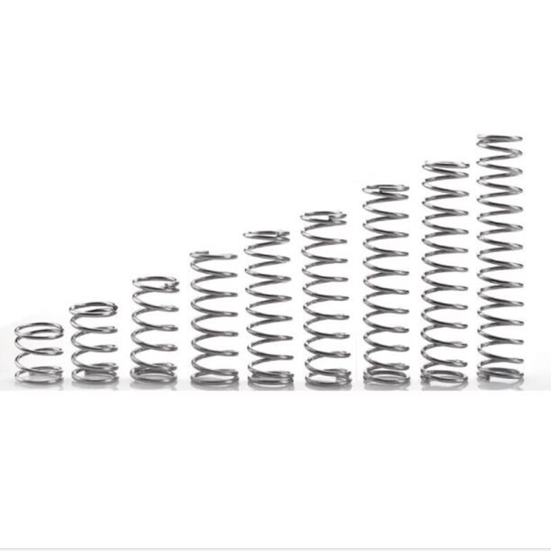 10 pcs dia 0.4mm D 3mm L 5-30mm rvs drukveer Y vorm extension springs roestvrij elektrische spring