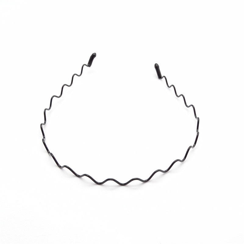 Herre pandebånd #39 jern stål bølger hårbånd tidevand mand hår bøjle ryghoved pandebånd sportsansigt vask hovedbånd hovedbeklædning