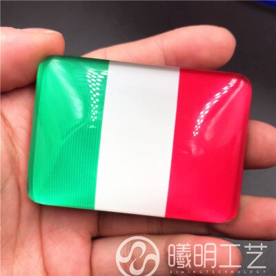 Imán de resina para nevera, decoración del hogar, Colección conmemorativa de Turismo de Roma, Venecia e Italia: Italian flag