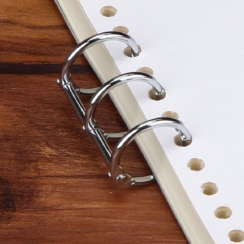 Álbum de fotos encuadernación DIY Metal Clip 3 orificios para anillos para cuaderno diario de hojas sueltas