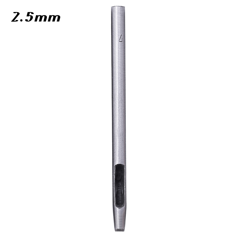 RORGETO Hole Hollow Punch Leather Hole Punch Cutter 0.5mm-5mm Belt Punch Round Hollow Hole Steel Belt Watch Band Puncher: 2.5mm