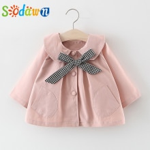 Sodawn Lente Herfst Windjack Peuter Kleding Jongen Jas Baby Meisje Kleding Geul Jas Met Zakken