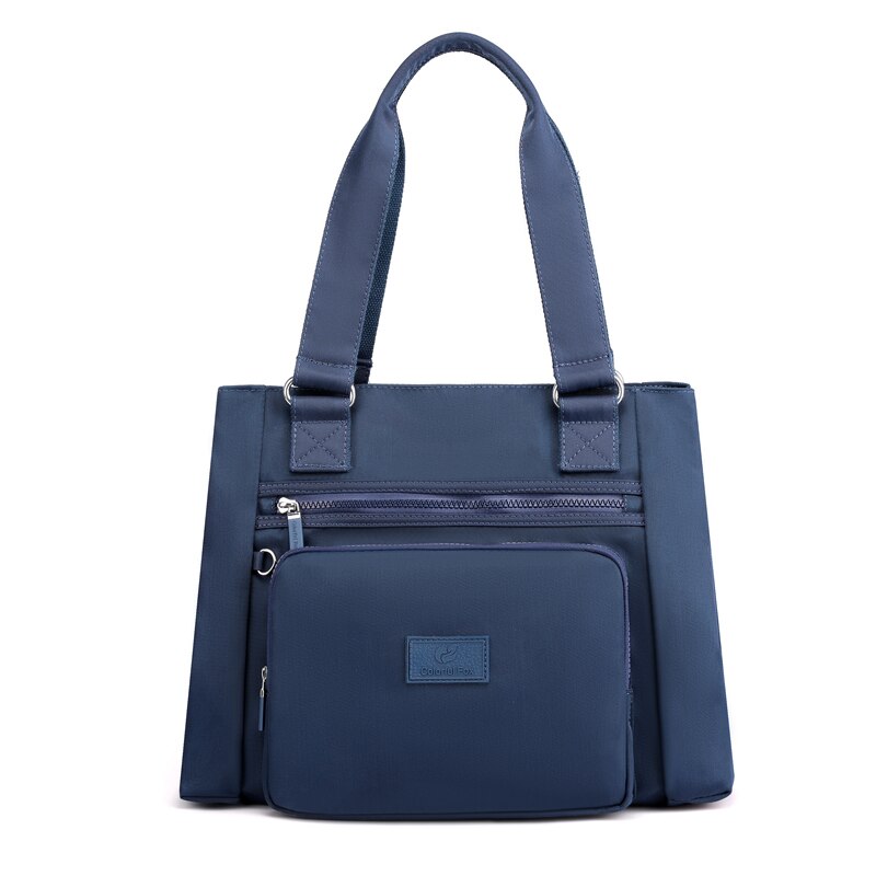 Sacs à bandoulière en tissu Oxford pour femmes, couleur unie, bonne , décontractés, concis, , étanche,: Blue