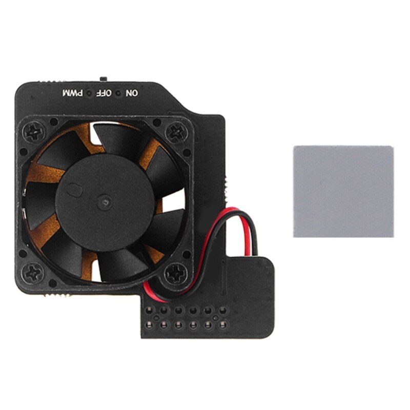 Speed Adjustable Mini PWN Cooling Fan Pure Copper Metal Bottom Heatsink Radiator for Raspberry Pi 4B/3B+/3B