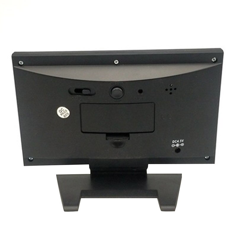 LED Temperature Humidity Meter Clock Digital Display Weather Forecast Calendar Alarm P7Ding