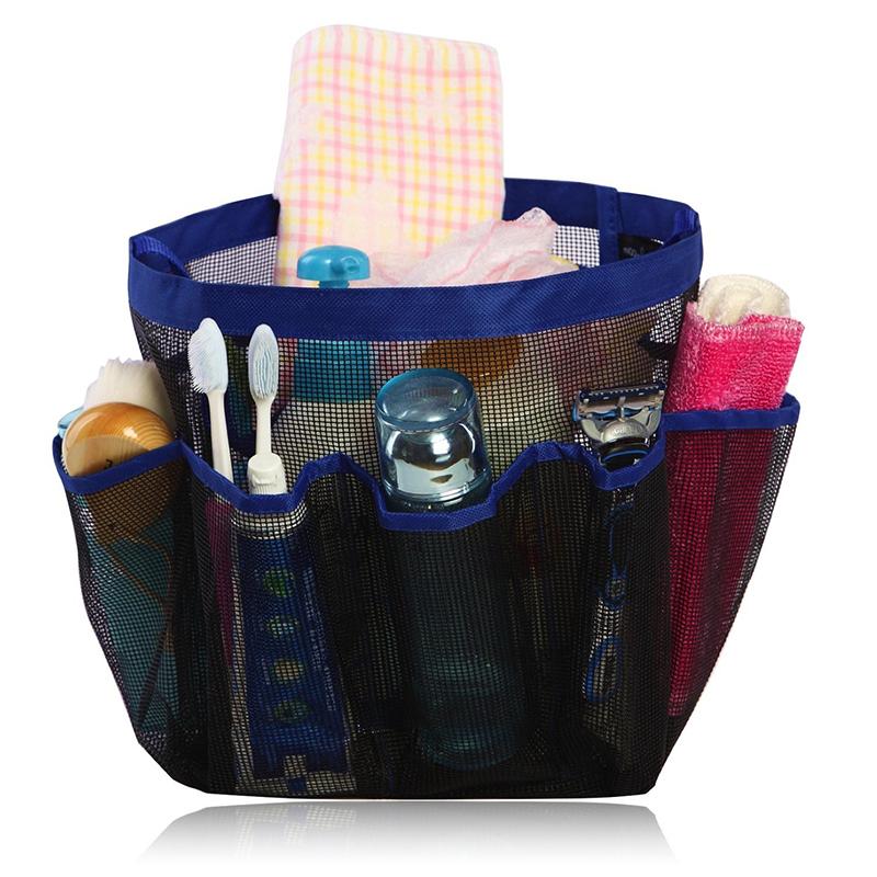 Bathroom Shower Caddy multifunction Oxford Mesh 8 pocket shower caddy cloth storage box newest Bath Caddy hand bath organizer
