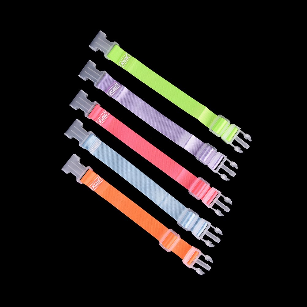 Rese bagage etikett remmar resväska taggar bagagelappar flygplans tillbehör 1 st 5 färger