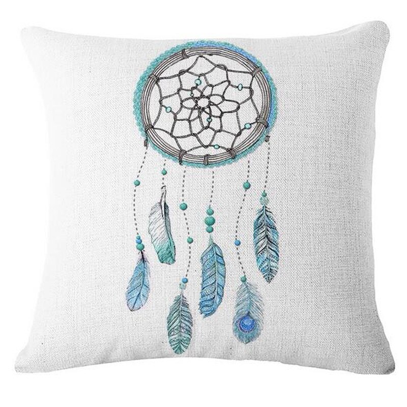 Coton lin housse de Coussin taie d'oreiller pour la maison oreillers décoratifs pour canapé-lit voiture décor Coussin Cojines Decorativos Para Sofá: D