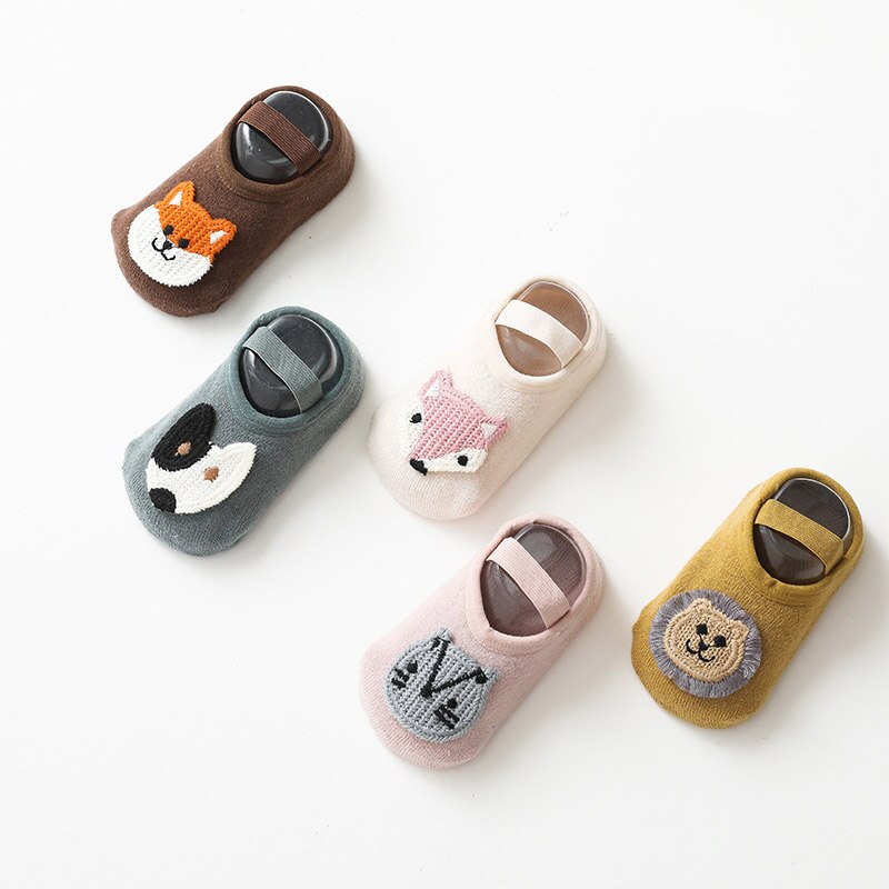 Cute Cartoon Baby Socks Thick Warm Kids Girl Boy Autumn Winter Socks Anti Slip Soft Cotton Infant Toddler Short Floor Socks