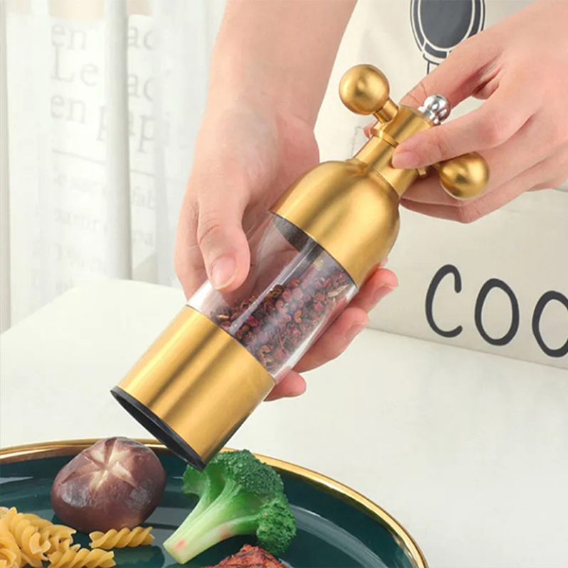 Stainless Steel Grinder Manual Salt Pepper Mill Ceramic Core Sesame Spice Grinder Spice Shakers BBQ Tools Kitchen Accessories