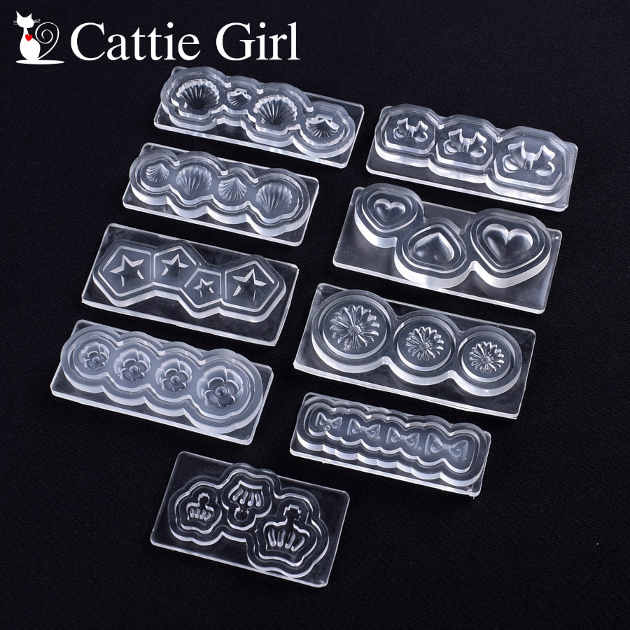 3D Acryl Mal Voor Nail Art Decoraties Diy Silicone Nail Art Sjablonen Patroon Manicure Beauty Nails Art Cattie Meisje