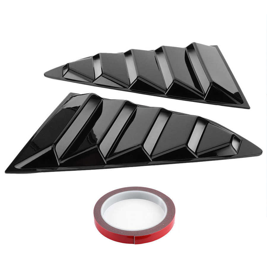 Car Window Louvers Side Air Vent Cover Fit for Chevy Camaro Glossy Black Car Styling
