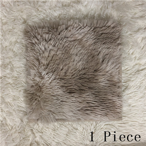 RAYUAN Abstufung Polyester Wildleder Plüsch zottelig Teppich DIY Puzzle matt Warme Weiche Bereich Teppich Anti Unterhose freundlicher Baby Spielen Matten playmat: khaki / 30x30cm