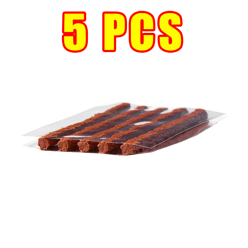 Car Tire Repair Tool Kit with Rubber Strips Tubeless Tyre Puncture Studding Plug Set Motorcycle Truck Vacuum Tire Repair Tool: black