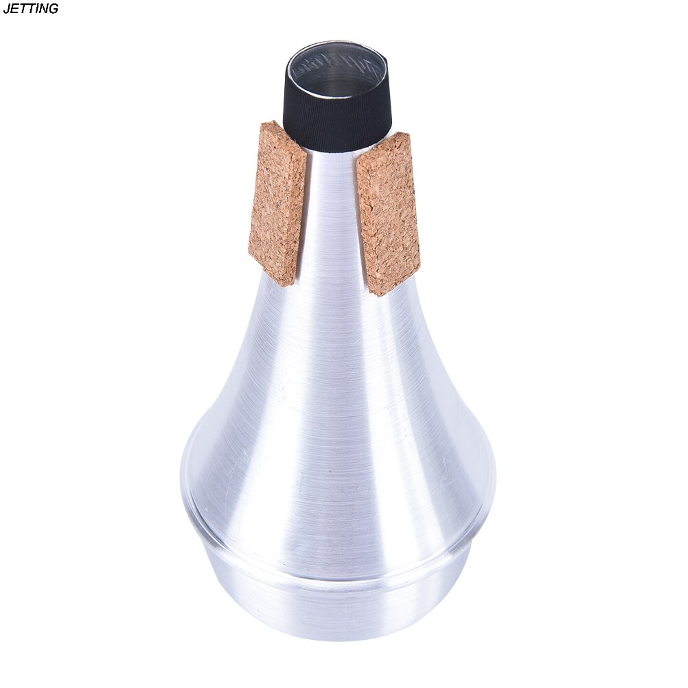 Mute voor Trompet Aluminium Rechte Trompetten Mute Voor Jazz Instrument Praktijk Beginner 68*68*135mm