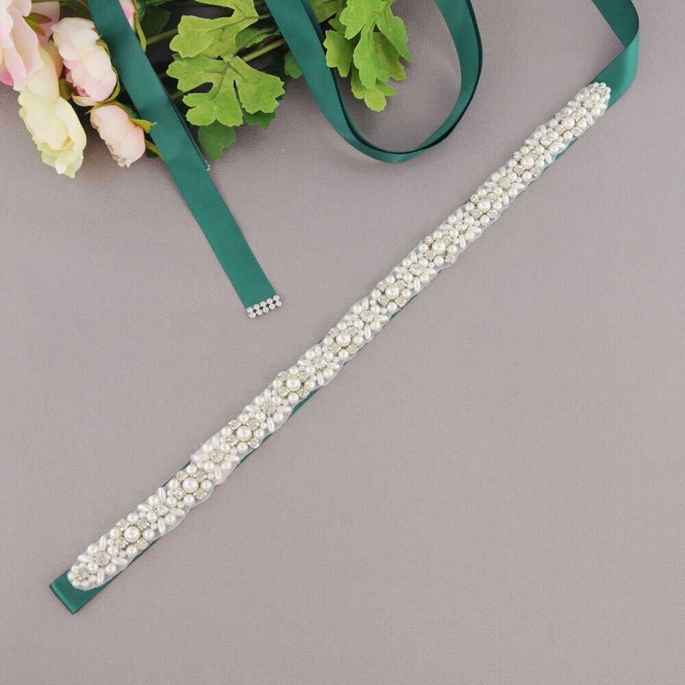 Silver strass brudben strumpeband bröllop strumpeband bälte brud lår ben strumpebandsring för kvinnor kvinnlig brud: Grön