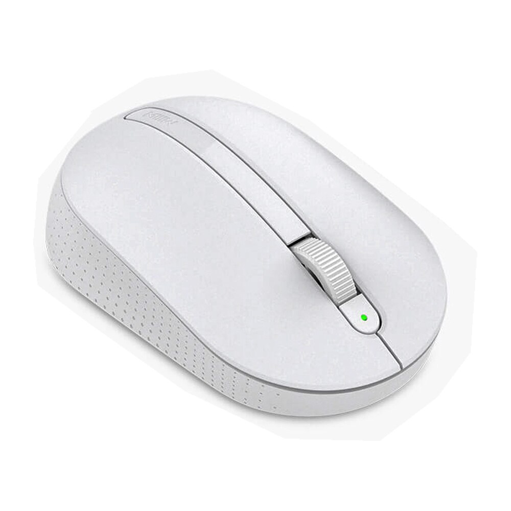 Miiiw draadloze kantoormuis, draagbare 1000 dpi optische usb-computermuis, 2.4 ghz-ontvanger, gamingmuis voor laptop, pc, kantoormuis: Wit