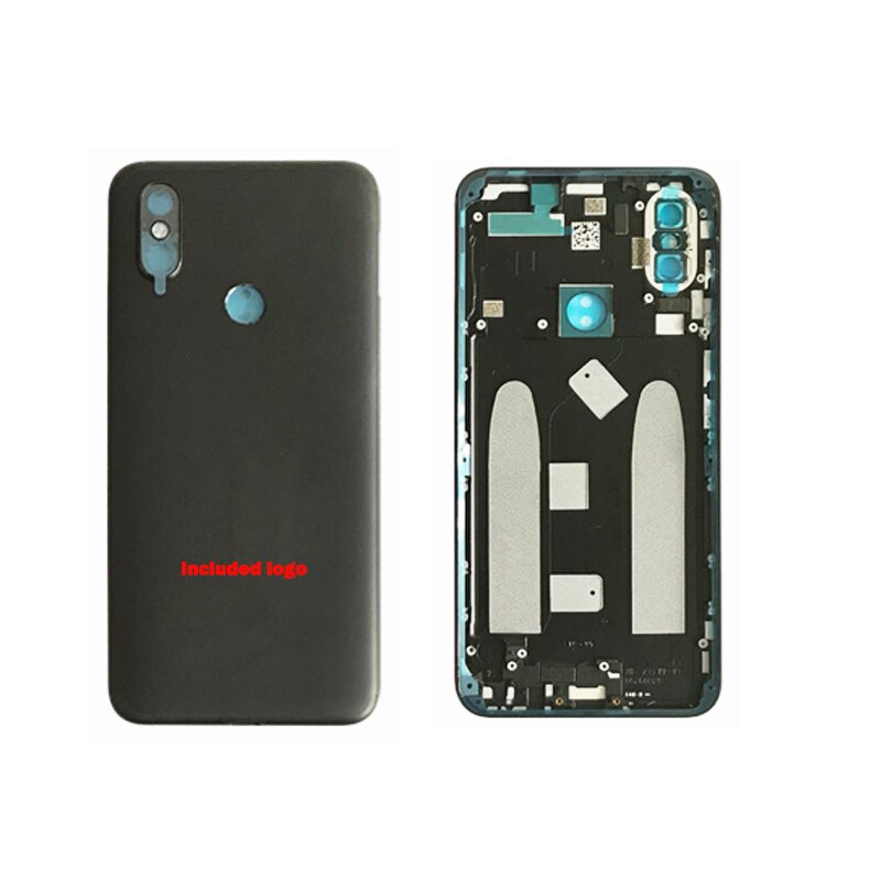 Tylna pokrywa baterii dla Xiaomi MI A2 pokrywa baterii tylna obudowa dla Xiaomi 6X obudowa tylnej pokrywy + przyciski zasilania głośności obiektyw Cameca