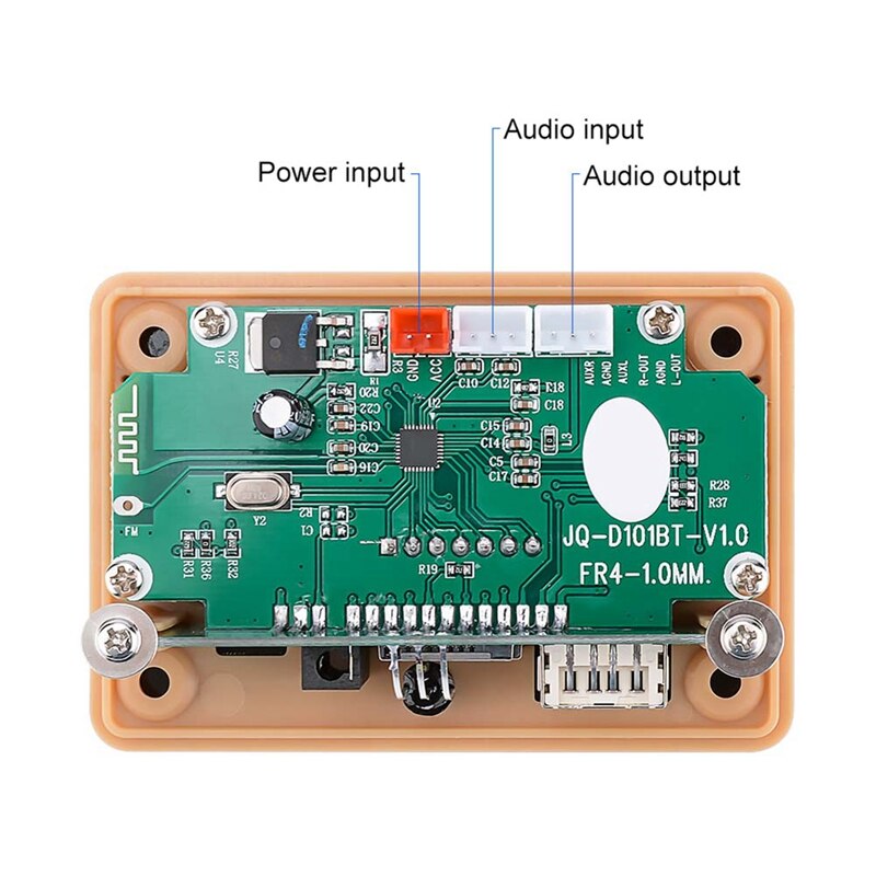 Bluetooth  mp3 decoder audioplatine, bluetooth 5.0 empfänger, auto  mp3 player, wma, wav, flac, ape, tf-karte, fm, usb-dekodierung  dc12v