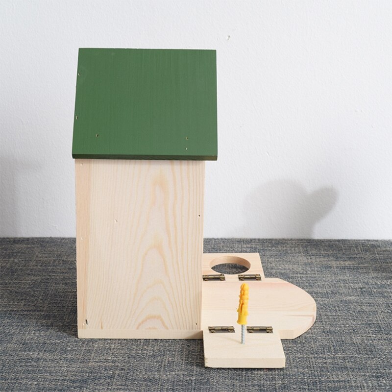 Wood Squirrel Feeder for Outside Chipmunk Feeding Station for Garden Yard