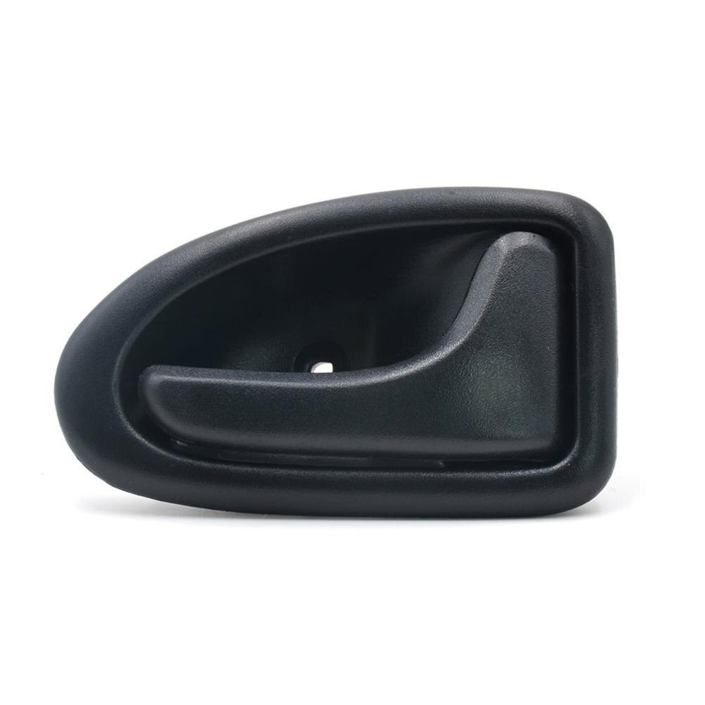 Manija de puerta Interior para coche, manija de puerta Interior izquierda/derecha, negra, para Renault Clio 2, accesorios para coche, 1 Uds.
