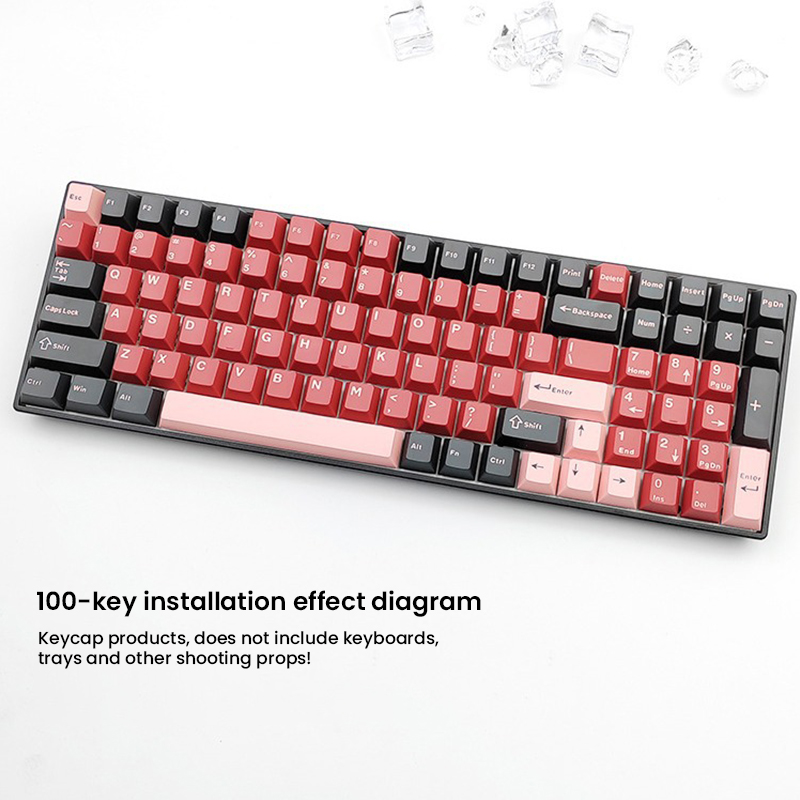 126 touches Double Shot PBT Cherry Keycaps clavier de jeu mécanique sans fil pour MX Switch Keycap GMK67 GMK87 GMK61 clavier Keycap