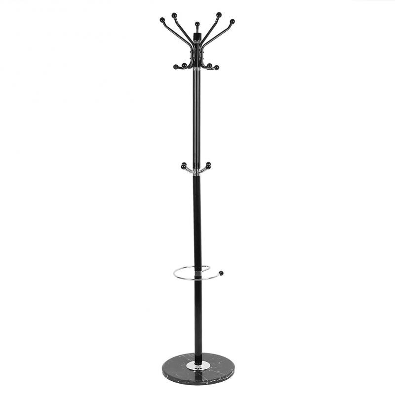 Coat Rack Multifunction Clothes Tree Marble Base Hanger Organizer Hook Stand Purse Handbag Home Bedroom Clothes Storage Rack HWC: Default Title