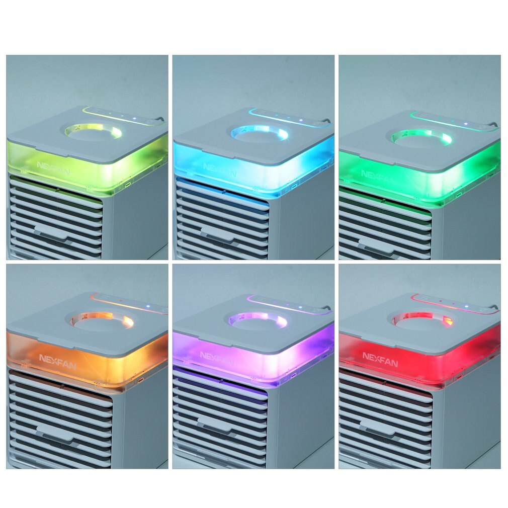 Mini luftkylare usb skrivbord kontor liten luftkonditionering fläkt hem kylning liten fläkt mini färgstark luftkylare