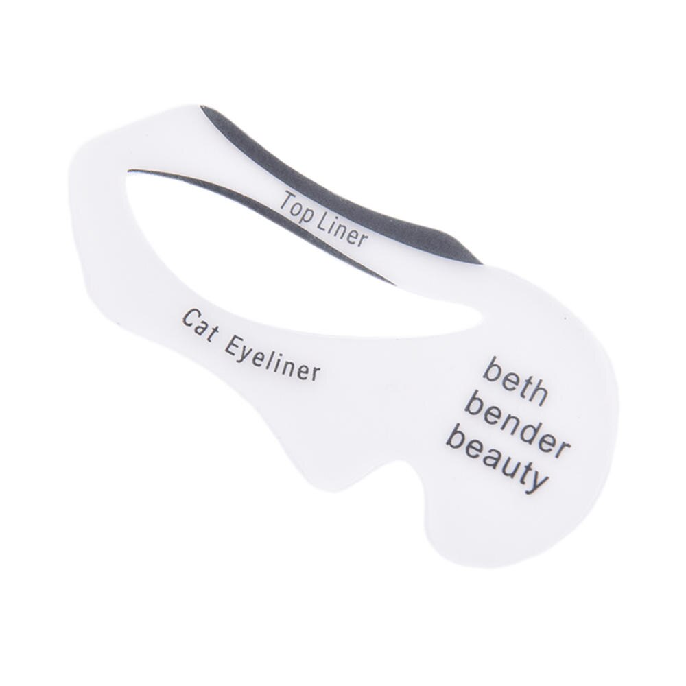 2Stck Professionelle Eyeliner Schablonen Modelle Vorlage Gestaltung Werkzeuge Augenbrauen Vorlage Karte Lidschatten Eyeliner Schablone machen-hoch-Werkzeug