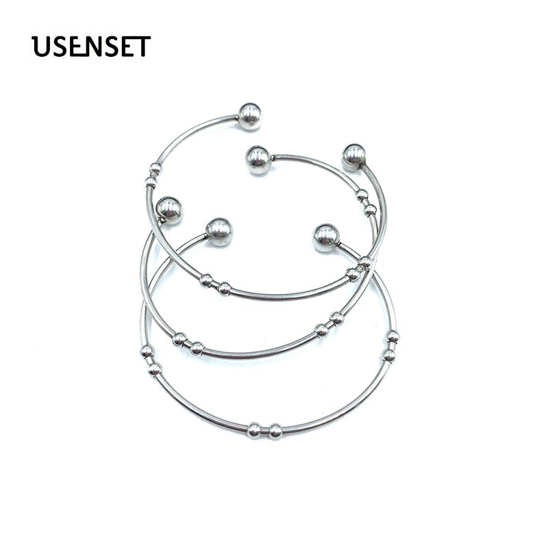 Gepolijst Roestvrij Staal Kralen Armbanden Verstelbare Armband Voor Meisjes Stijl Charme Sieraden