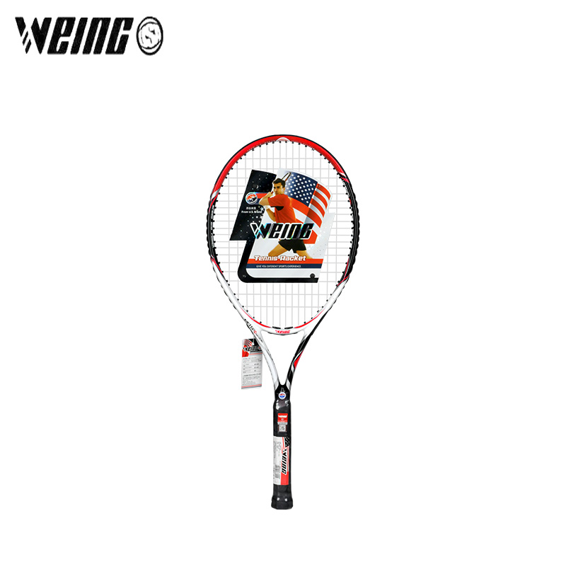 WEING Professionelle Ausbildung Tennis Schläger Mit handtasche II Kohlenstoff Aluminium legierung oben Material Tennis Schnur Schäumen griff