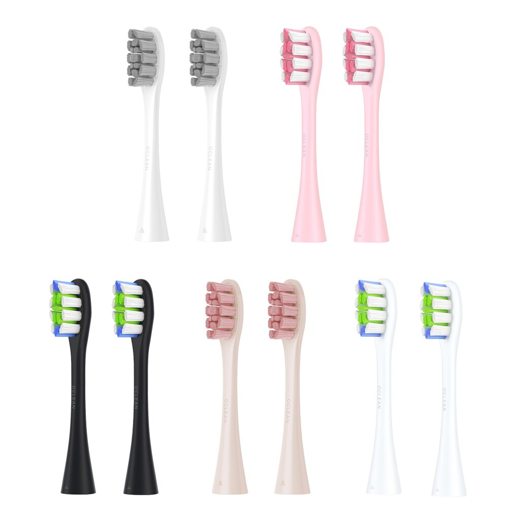 2Pcs Automatische Sonische Opzetborstels Huishoudelijke Tandenborstel Hoofd Vervanging Voor Oclean Elektrische Tandenborstels