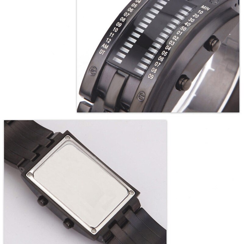 Binary LED Digital Wrist Band Matching Watch for Couple FEA889