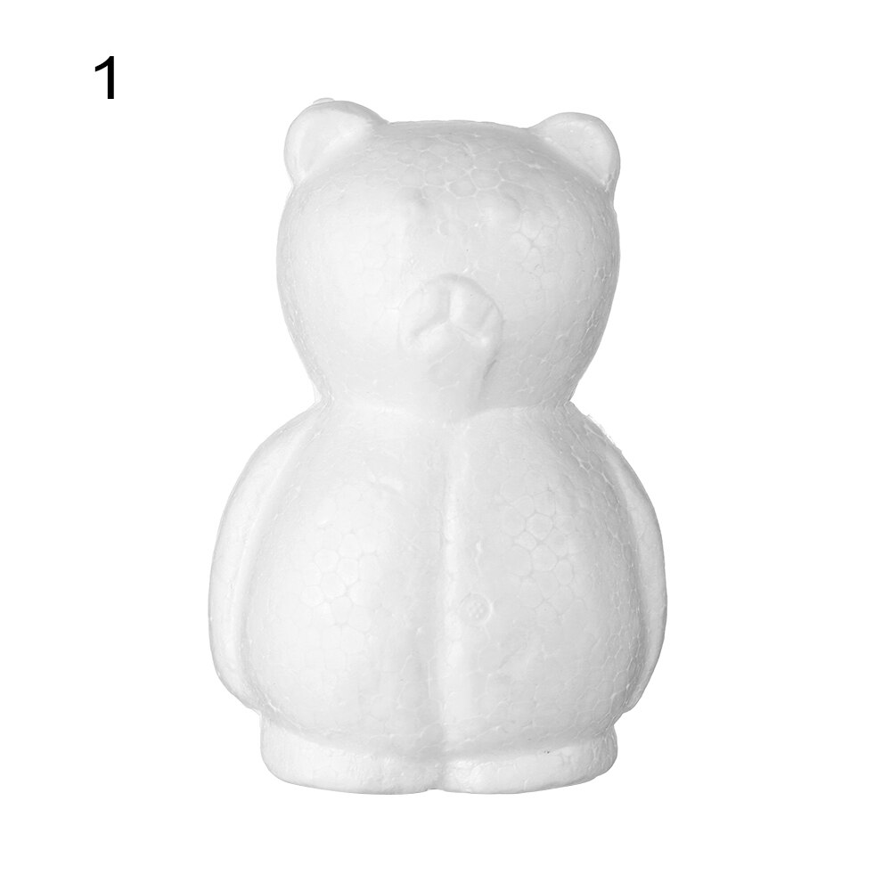 1pc witte schuimdiervormige modellen van piepschuim, kerstfeest, kinderspeelgoed, huisdecoratie, knutselen: 1