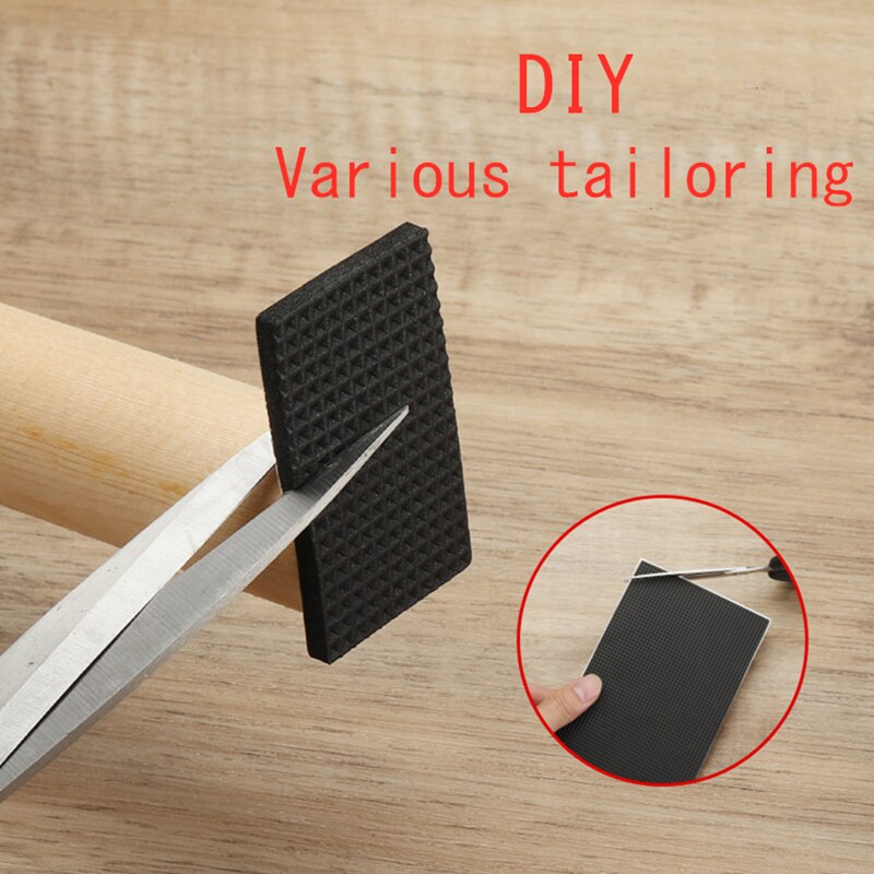 Självhäftande gummi anti-slip rep diy resistenta möbler fötter golvskydd pads bordsben pallar stolar mattor