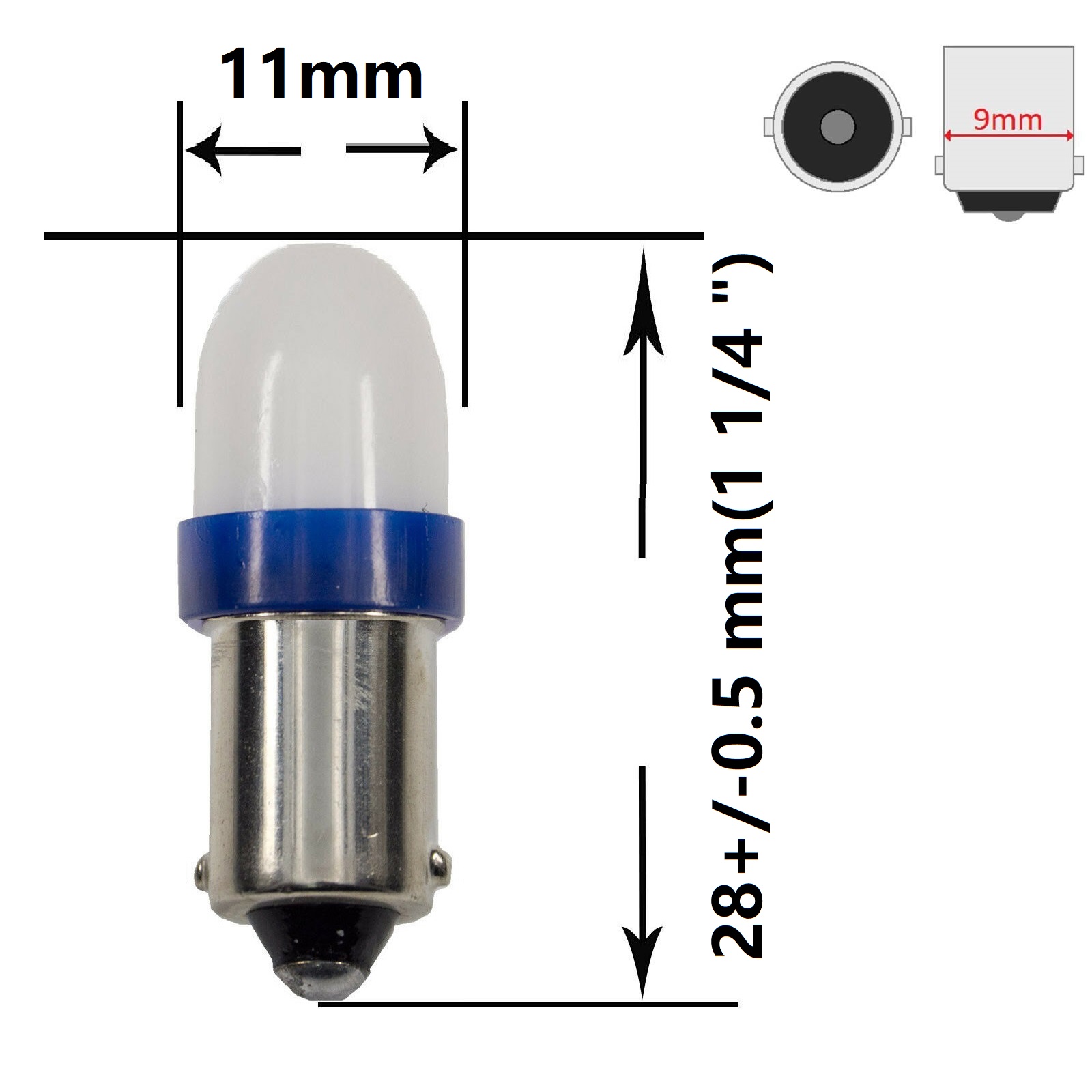 Ac6.3v bajonet led flipperspil lyspærer erstatning for glødepærer  #1893 #44 #47 #1847 brugt i receivere  sa500 600