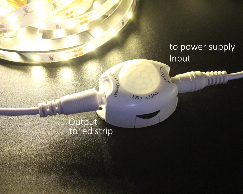 Motion Sensor DC 5 V 12 V Licht Schalter Bewegung Detektor Aktiviert Timer Automatische Pir Motion Sensor AUF OFF für LED Streifen Licht