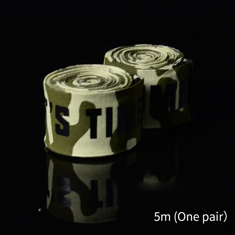 1 par boxning hand wraps bandage knytnäve innerhandskar muay thai par 3m/5m: Blå