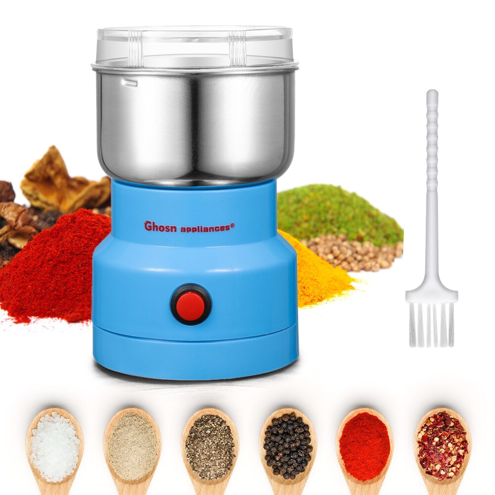 Powerful Grains Spices Grinder Cereals Coffee Dry Food Chopper Processor Blender Pepper Mill Grinding Machine Home Kitchen Tools