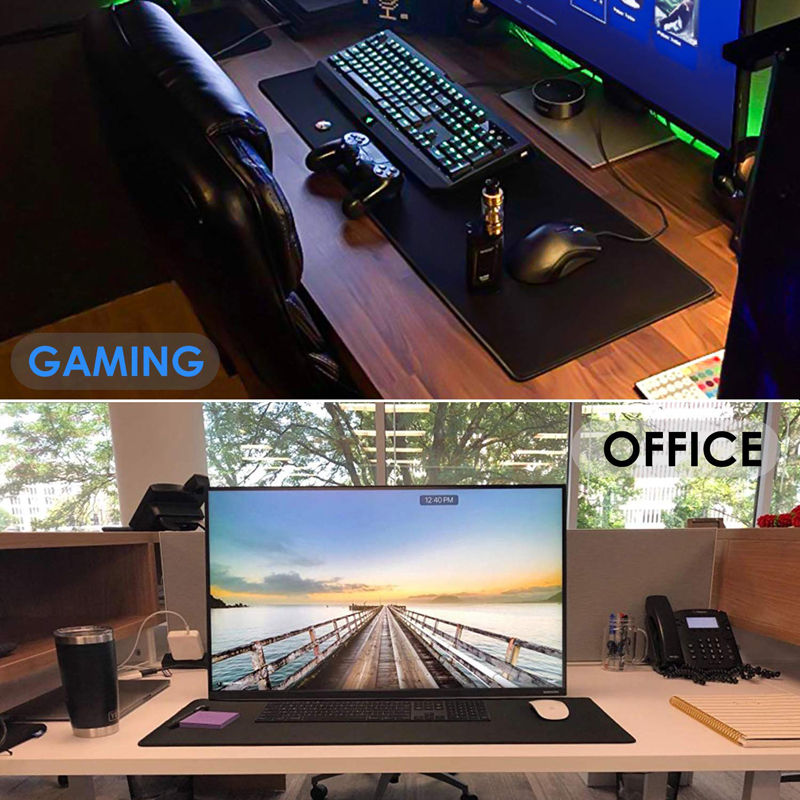 Grand tapis de souris de jeu en caoutchouc antidérapant, pour ordinateur de bureau, bord cousu, grand tapis de souris de jeu pour CS GO LOL Dota
