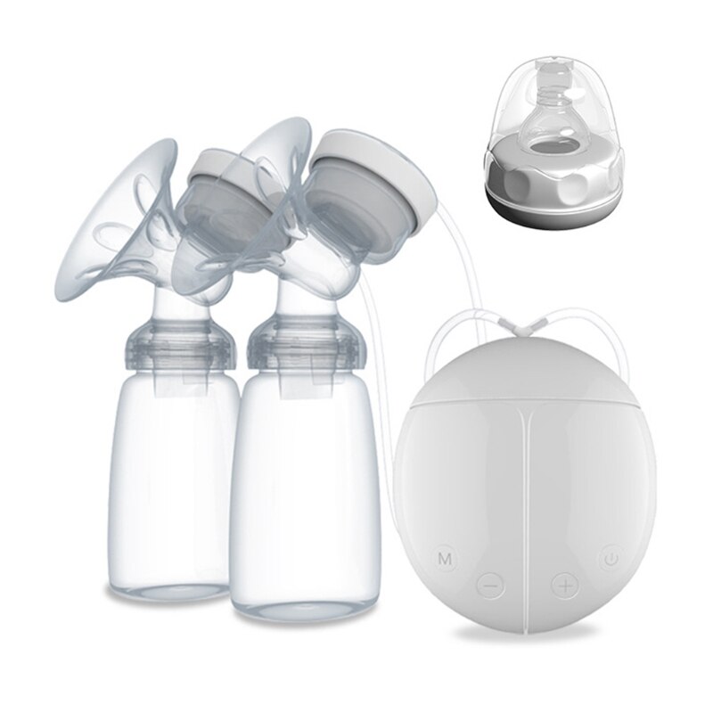 1Set tiralatte elettrico bilaterale con biberon cavo USB PP BPA gratuito potente allattamento al seno intelligente: 1