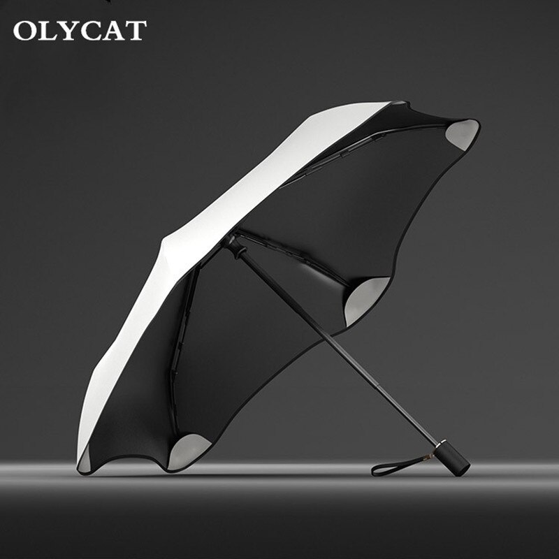 Olycat Bloem Stijl Opvouwbare Paraplu Creatieve 6K Aluminium Uv-bescherming En Winddicht Kinderen En Vrouwen Paraplu: C