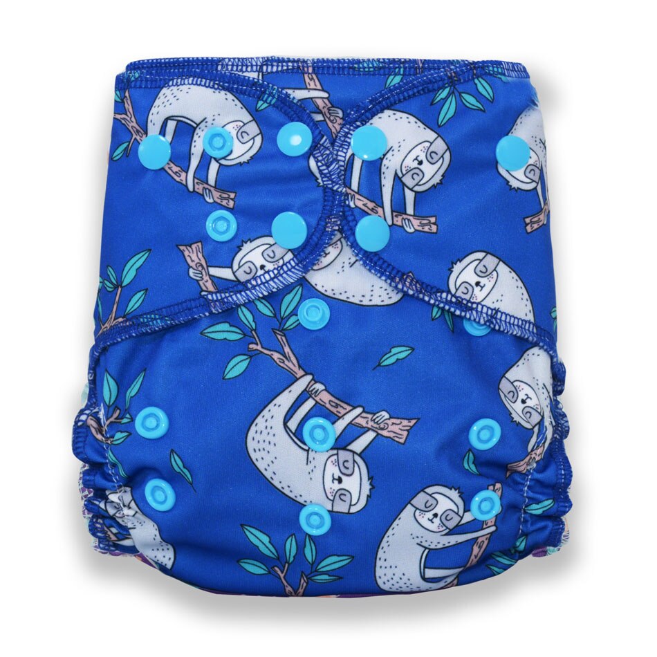 Miababy – couche épaisse AI2 en coton et bambou pour bébé, couche imperméable en tissu pour la nuit, 1 pièce: CP31fitteddiaper